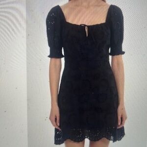 7 For All Mankind Black Cocktail Dress, Sz M